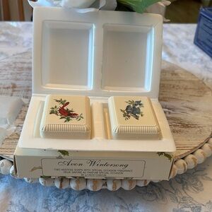 Vintage Avon Wintersong Festive Soap Set